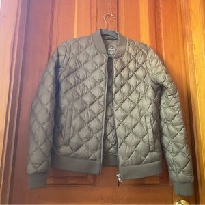 LL Bean quilted bomber-style insulated jacket, size XS